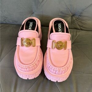 Versace Intrico platform mules